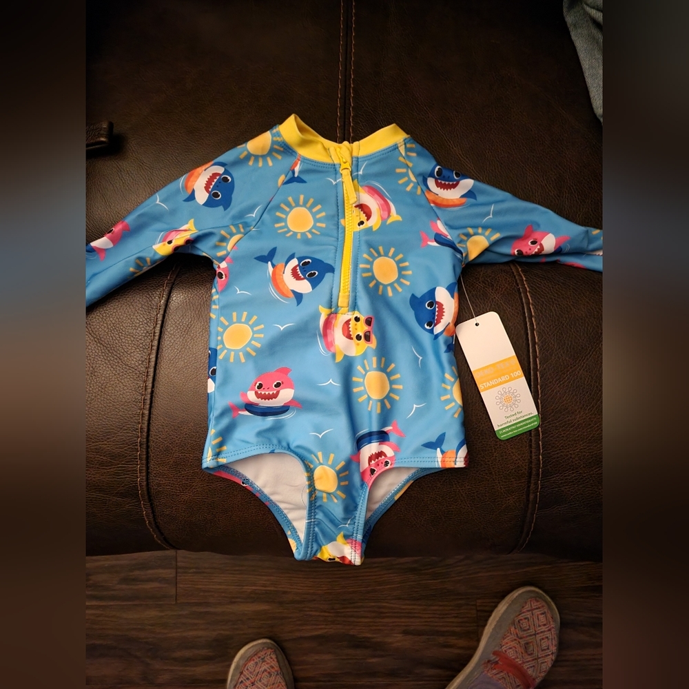 Baby shark swimsuit 12m